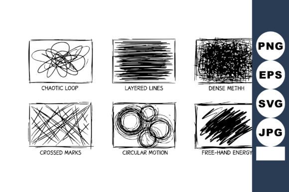 Abstract Chaotic Loop: Bold Lines & Motion