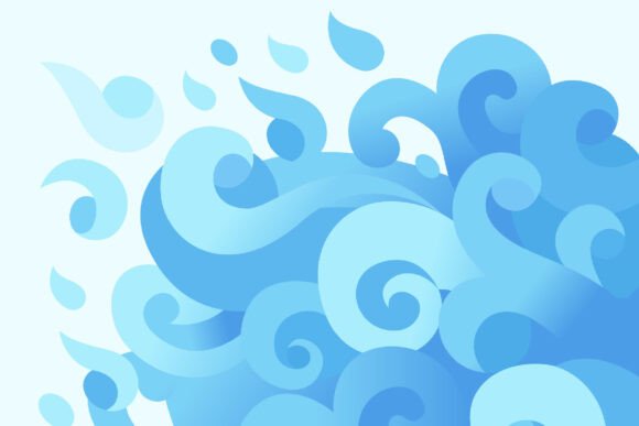 Air Element Illustration: Capturing Movement and Calm