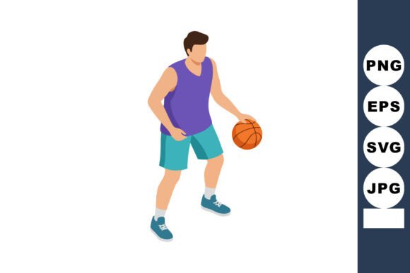 Basketball Player Dribbling Orange Ball: Capturing Motion and Energy