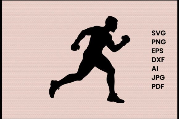 Boxer Doing Running Illustration: Dynamic Vector Art for Your Projects