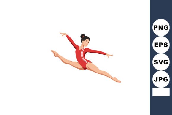 Capture Athletic Grace: The Split Leap Typeface
