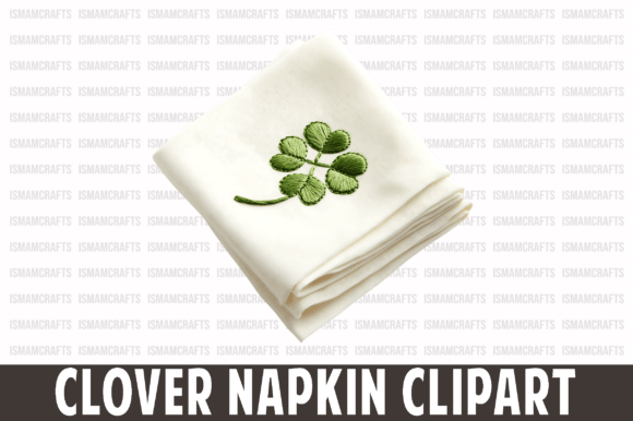 Cute Clover Napkin Clipart PNG: Your Go-To Festive Design Asset
