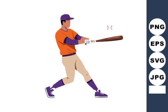 Dynamic Action: Using Baseball Player Hitting Ball with Bat in Design
