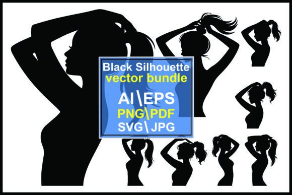 Elegant Motion: Exploring Silhouettes of Women Styling Hair