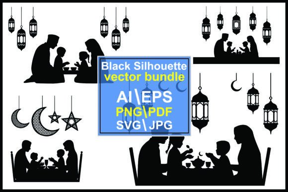 Silhouettes of Families Eating Hanging: A Designer's Guide