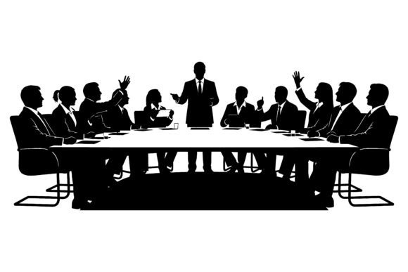 Visualizing Collaboration: The Power of Business Meeting Silhouettes